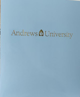 B - Folder Laminated -Cornflower Blue,Twin Pocket - AU Gold