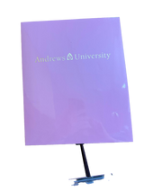 B - Folder Laminated - Twin Pocket - Andrews University - Pink