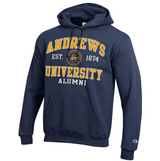 Champion - Powerblend Fleece Hoodie, Navy Blue - Alumni