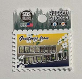 2" Andrews University Greetings Postcard Rugged Sticker