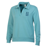 Alternative, Womens Collard Pullover, Aqua