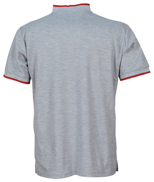 AU Polo Grey with Zip Red