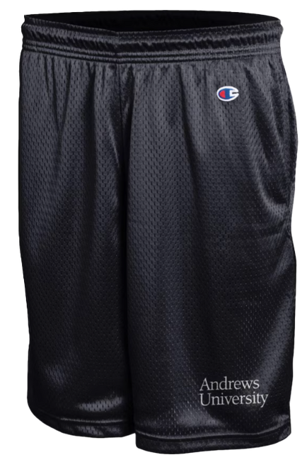 B - Champion, Short, Black - Andrews University