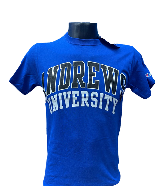 B- Champion, T-shirts, Blue/black - Andrews University