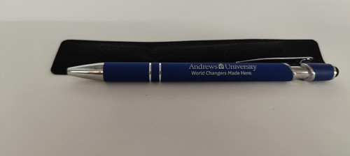 Pen, Ball Point, Andrews University, Blue Body - Black Ink