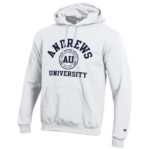 Champion, Hoodie, White - Powerblend Fleece