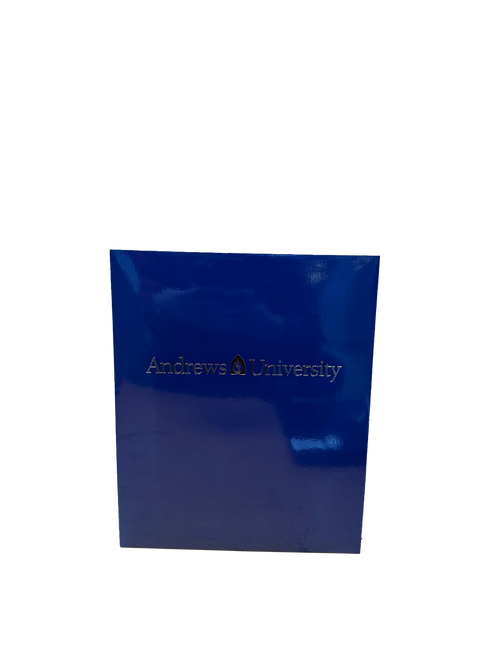 B - Folder Laminated - Blue  Twin Pocket -AU Seal - 63452