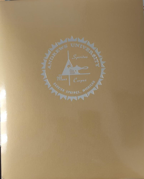 B - Folder Laminated - Gold Twin Pocket - AU  Seal