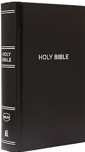 Pew Bible, Large Print, Hardcover, Black, Red Letter, NKJV