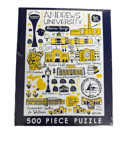 500 Piece Puzzle - AU Campus Art Design