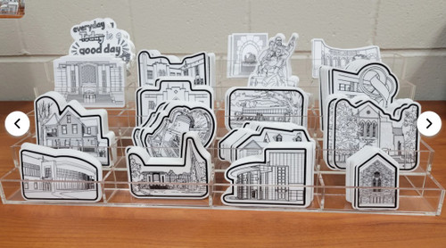 Doodle and Andrews building stickers