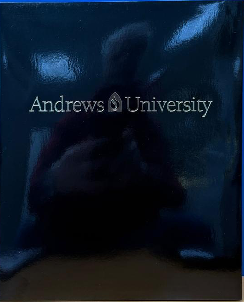 Folder Laminated - Twin Pocket - Andrews University - Black