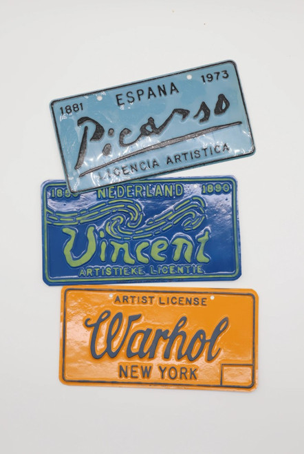 License Plate painting by Greg Constantine