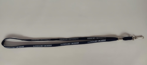 Lanyard, 3/8" w/Hook - Navy - Andrews University