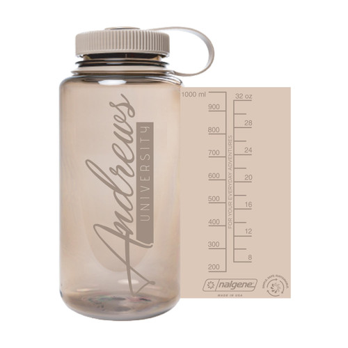 Nalgene, 32 Oz - Andrews University - Wide Mouth Bottle - Mocha