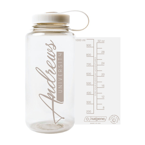Nalgene, 32 Oz - Andrews University - Wide Mouth Bottle - Cotton