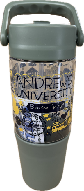 Neil - Quencher Collection 40oz - Campus Art Design - Green