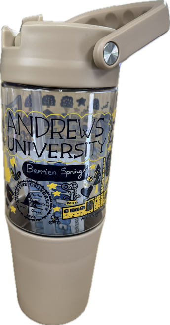 Neil - Quencher Collection 40oz - Campus Art Design - Tan