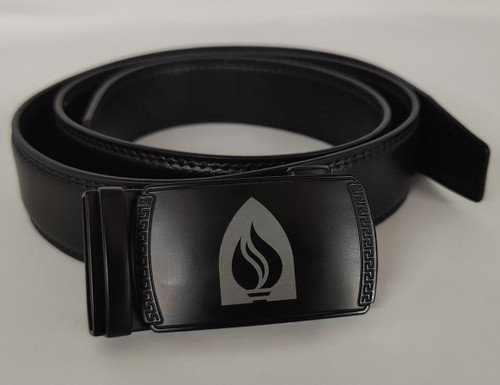 Belt, Men's, Leather w/Ratchet Buckle (Various Designs) - Customizable Fit,(35mm)