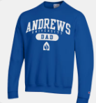 B - Champion, Sweatshirt, Blue - White Andrews over University Dad