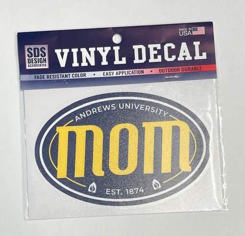 6" Euro Andrews University Mom Decal