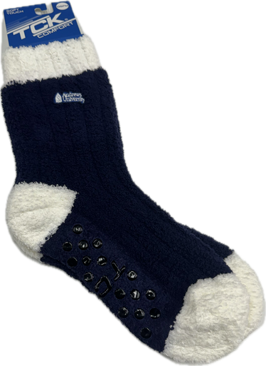 TCK Comfort Socks Blue/white Andrews lettering