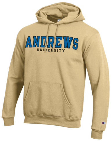 B - Champion, Hoodie, Yellow - Andrews University