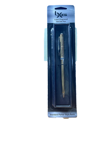 B - LXG, Laser Engraved Gel Ink Pen, Gold- AU Engraved