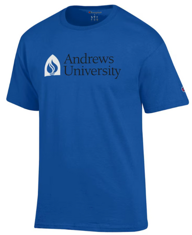 Champion, SS T-shirt, Blue/ Black - Andrews over University