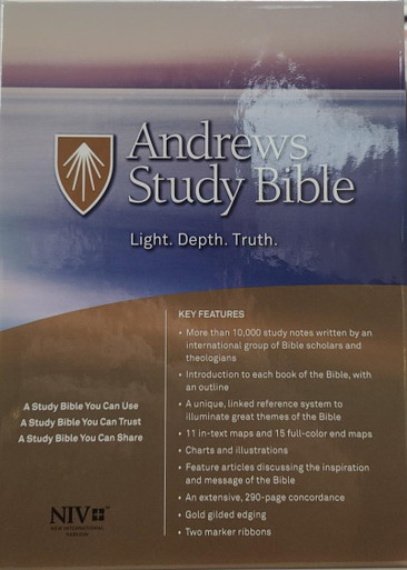 Andrews Study Bible, Black, Genuine Leather, NIV