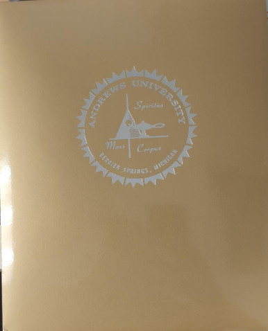 B - Folder Laminated - Gold Twin Pocket - AU  Seal