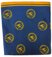 Scarf - Blue w/ Gold AU Seal