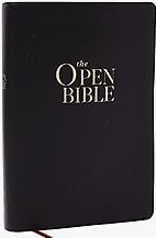 the Open Bible - NKJV - Black Leathersoft Tm