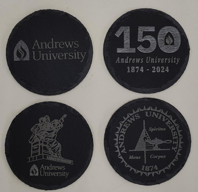 Coaster, Slate, Various Designs, 4-Pack