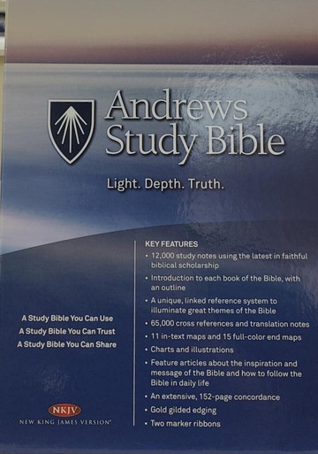 Andrews Study Bible, Black, Genuine Leather, NKJV