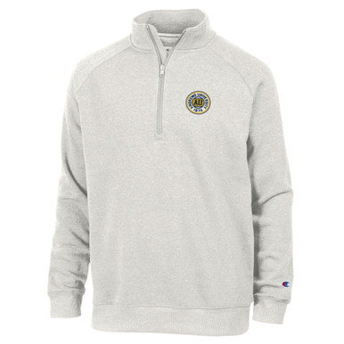 Champion, Men's Triumph Fleece Raglan 1/4 Zip - Pebblestone