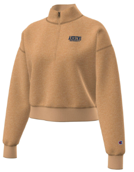 Champion, Women's Triumph Fleece Crop 1/4 Zip - Tantalizing Tan
