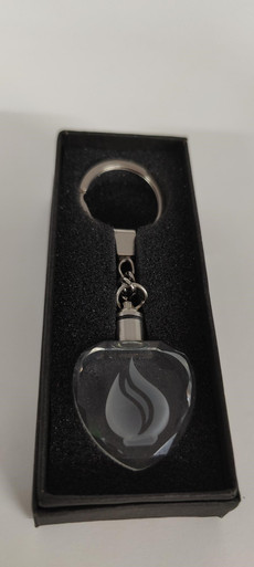 AU, Keychain - Heart shape with Flogo
