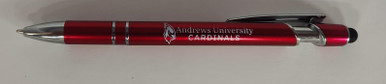 Pen, Ball Point, Andrews Cardinals - Metallic Red w/Black Ink