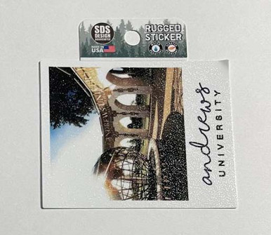 3.5" Andrews University Polaroid Rugged Sticker
