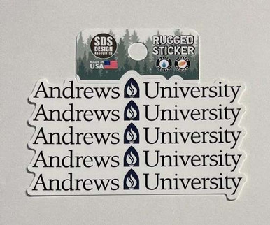 3" Andrews Unversity W/ Torch x5 Rugged Sticker