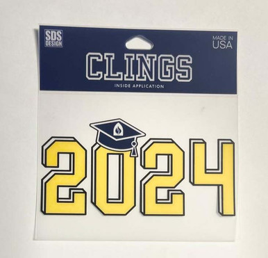 D - 5" Andrews University 2024 w/Grad Cap Cling