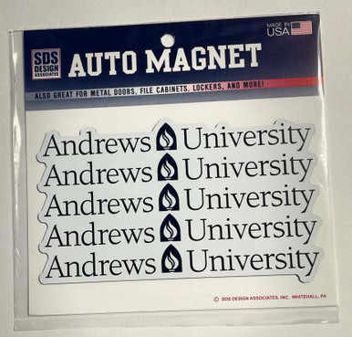 MD 6" Andrews University Text w/ Torch x5 Magnet [Packaged] 