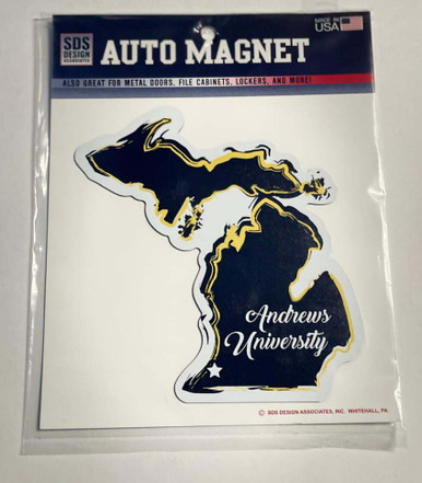MD 6" Andrews University Script State Outline Magnet [Packaged] 