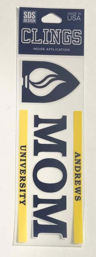 6"x 2" Andrews University Mom Cling