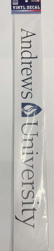 20" Andrews university Text Vinyl Decal