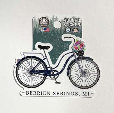 3" Andrews University Bike Rugged Sticker