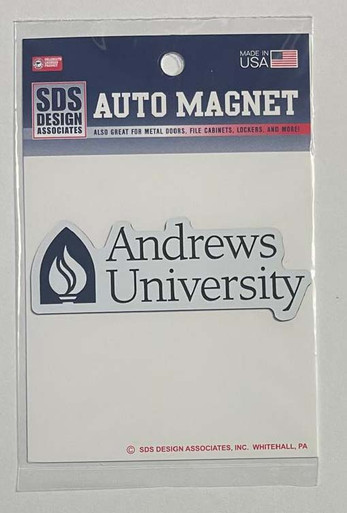 Andrews University  Stacked Text w/ Torch Magnet [Packaged]