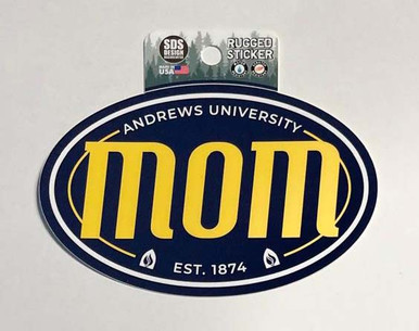 5" Euro Andrews Unversity Mon Art Decto Text Rugged Sticker