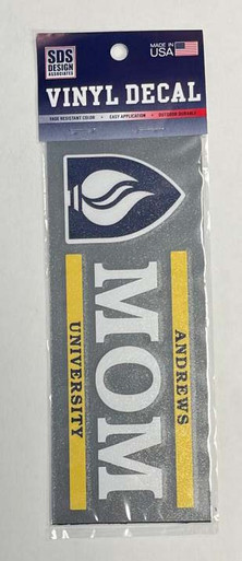 6" Euro Andews University  Mom Art Deco Text Vinyl Decal